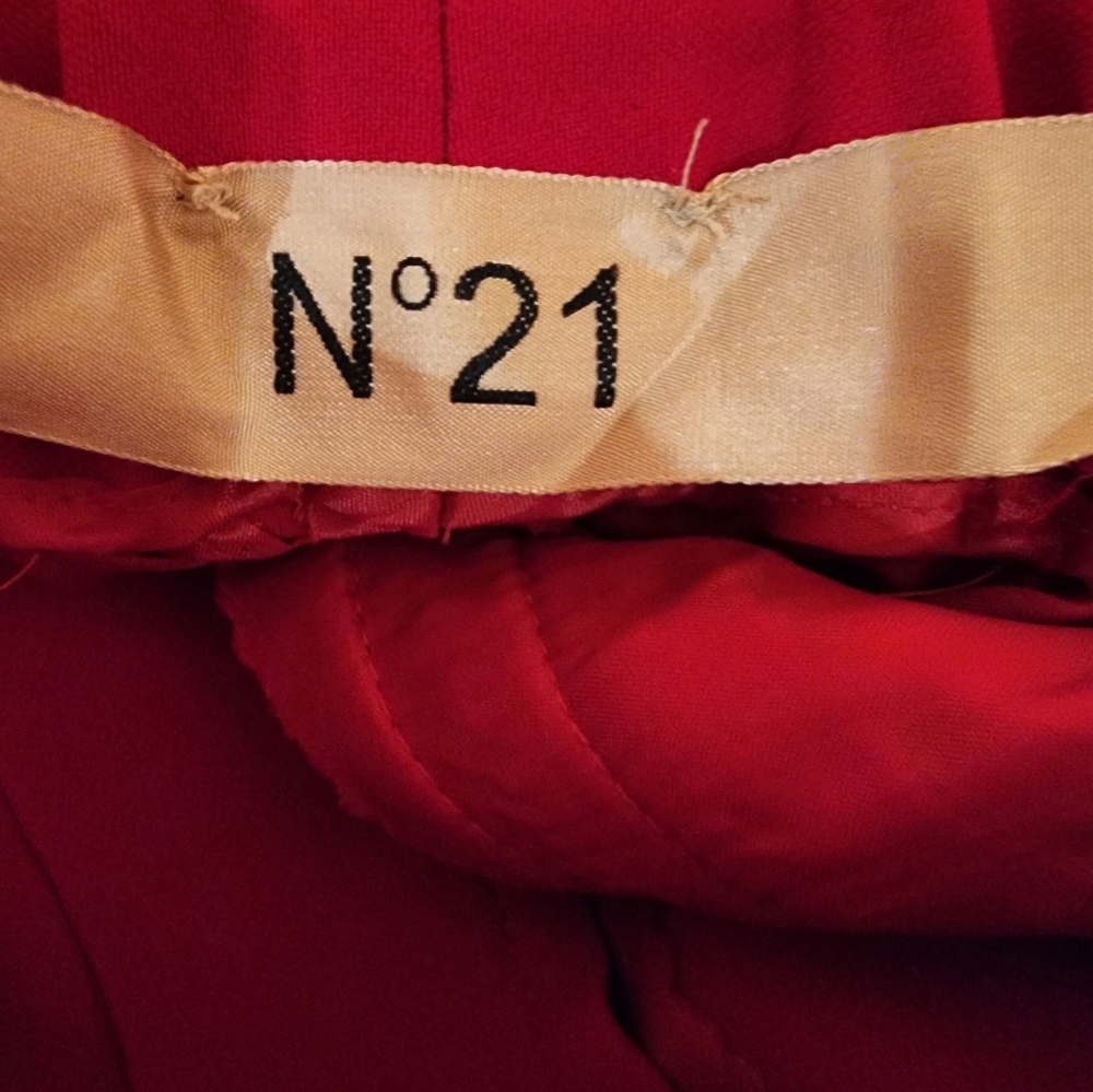 N°21 Inside Stripe Trousers In Red Size 38 - Picture 10 of 14